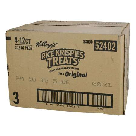 KELLOGGS Kellogg's Rice Krispies Original Square Treat 2.13 oz., PK48 3800052402